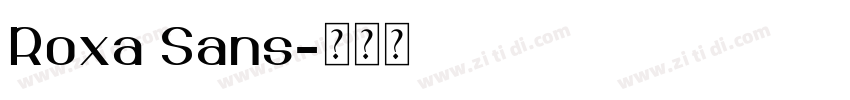 Roxa Sans字体转换